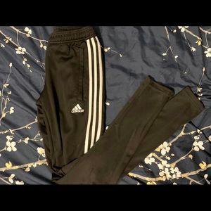 Black and White Adidas Joggers